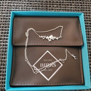 Birks Cluster Stud Sterling Silver Necklace